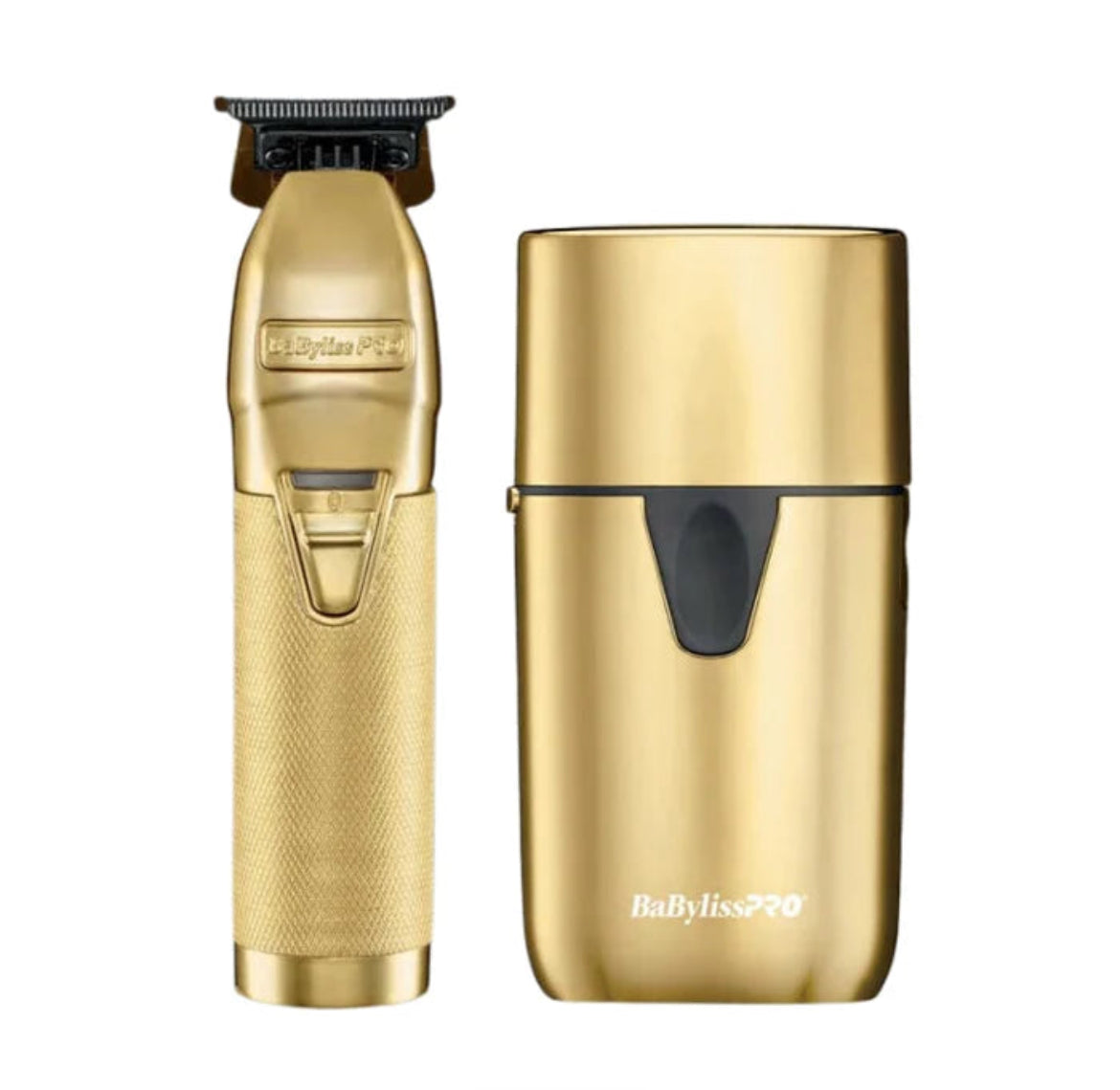 BaBylissPRO Gold Metal Trimmer & UV Single Foil Shaver (FXLFHOLPKG)